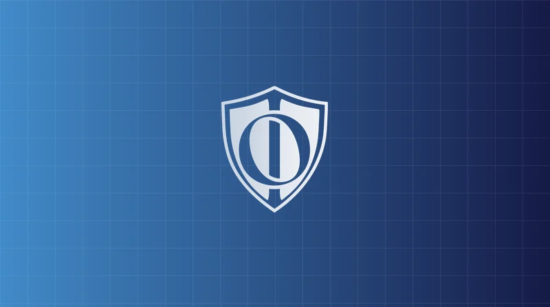 Ohlmeyer Insurance shield on a blue background
